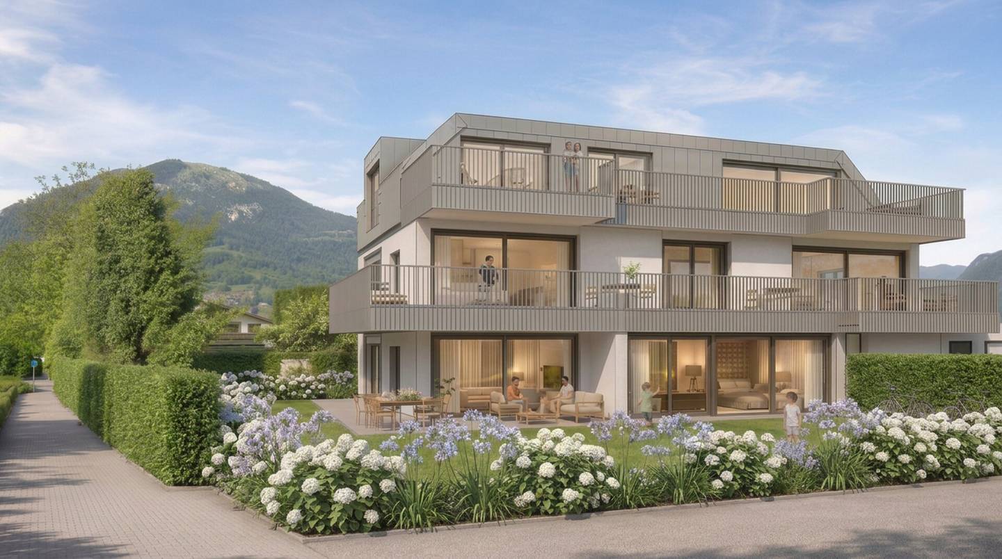SALZBURG-AIGEN – Sales start: Spacious 3-room garden apartment with large private garden and optional pool!