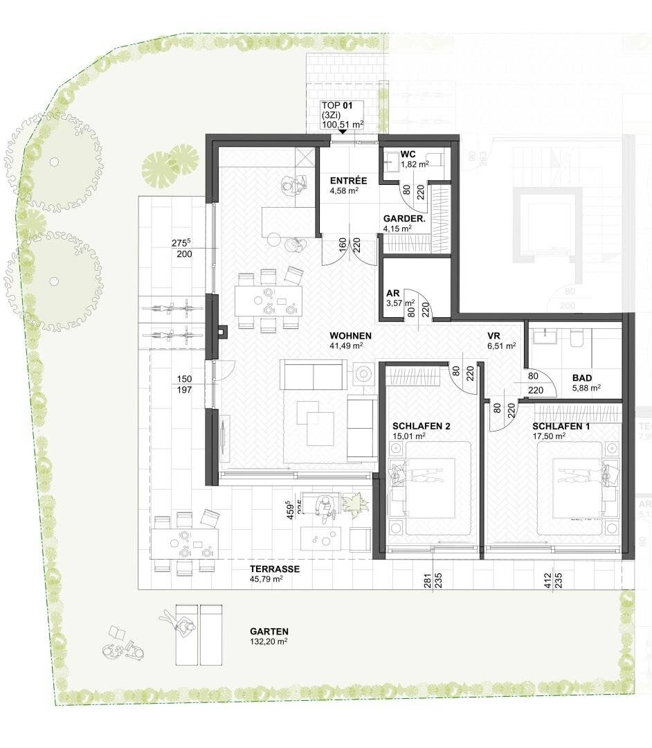 SALZBURG-AIGEN – Sales start: Spacious 3-room garden apartment with large private garden and optional pool!