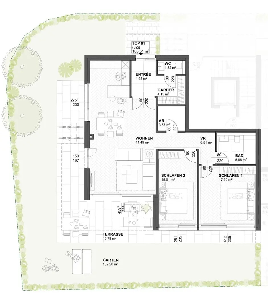 SALZBURG-AIGEN – Sales start: Spacious 3-room garden apartment with large private garden and optional pool!