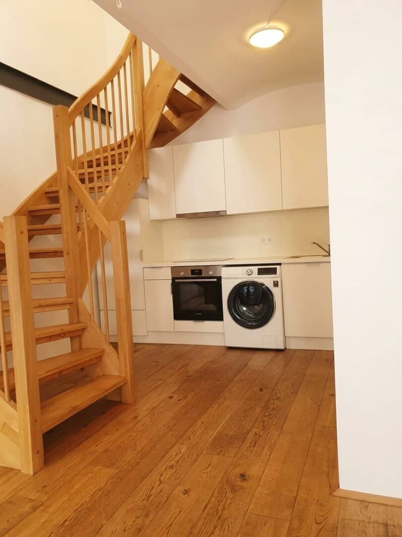 2-room maisonette apartment in unique eco old building for rent commission free
