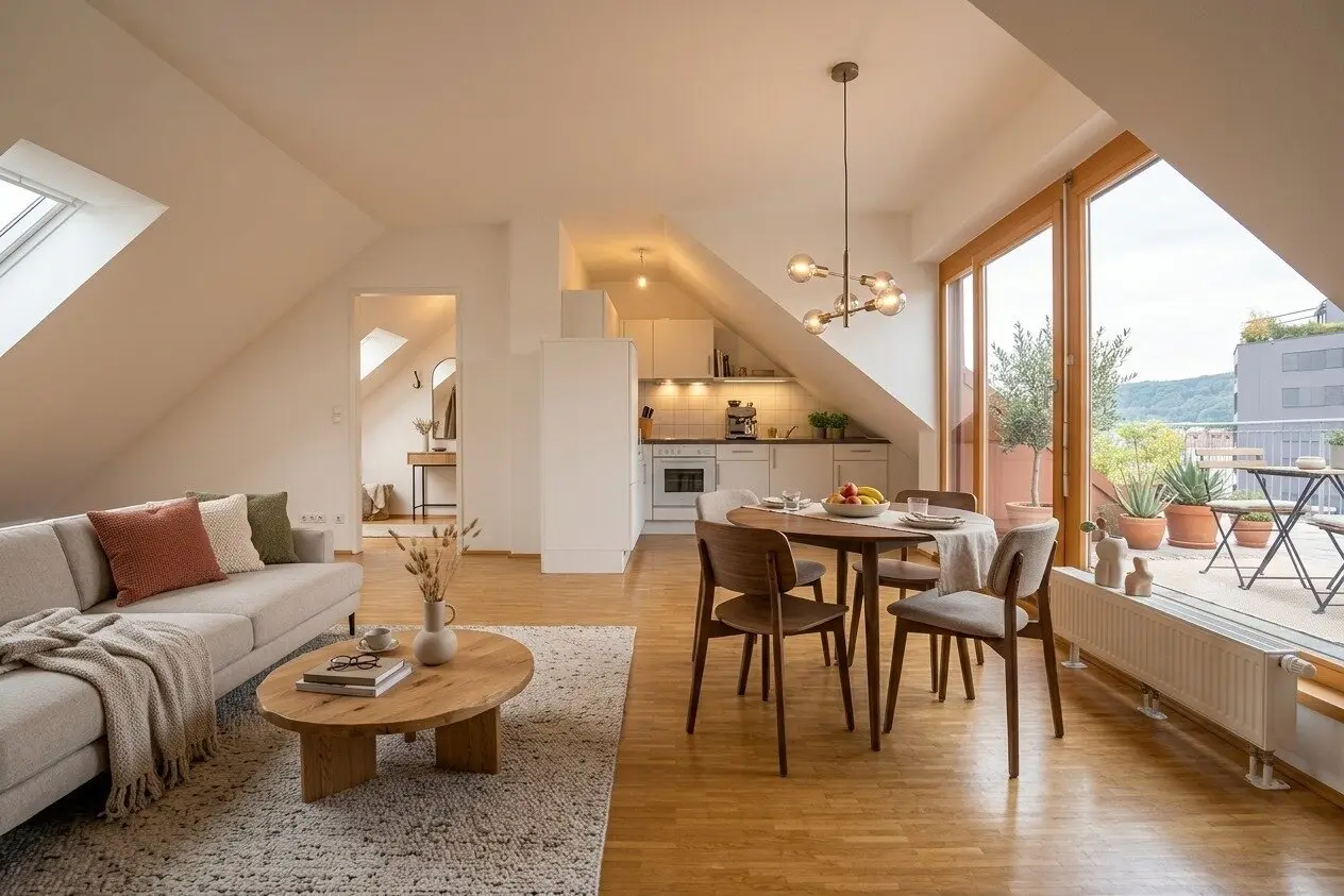 Rented 3-room maisonette apartment with spacious roof terrace and private lift access attractive investment in Graz city centre_Top 9