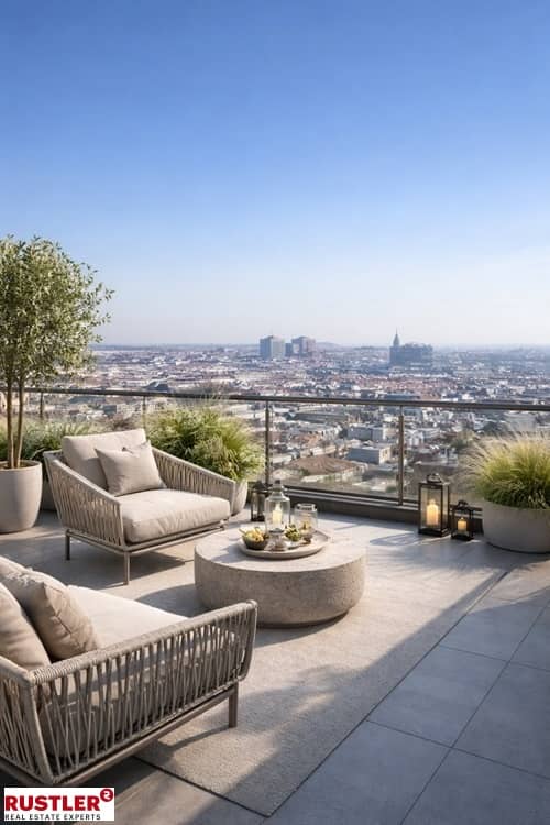 Dachgeschosswohnung mit Terrassen und Weitblick