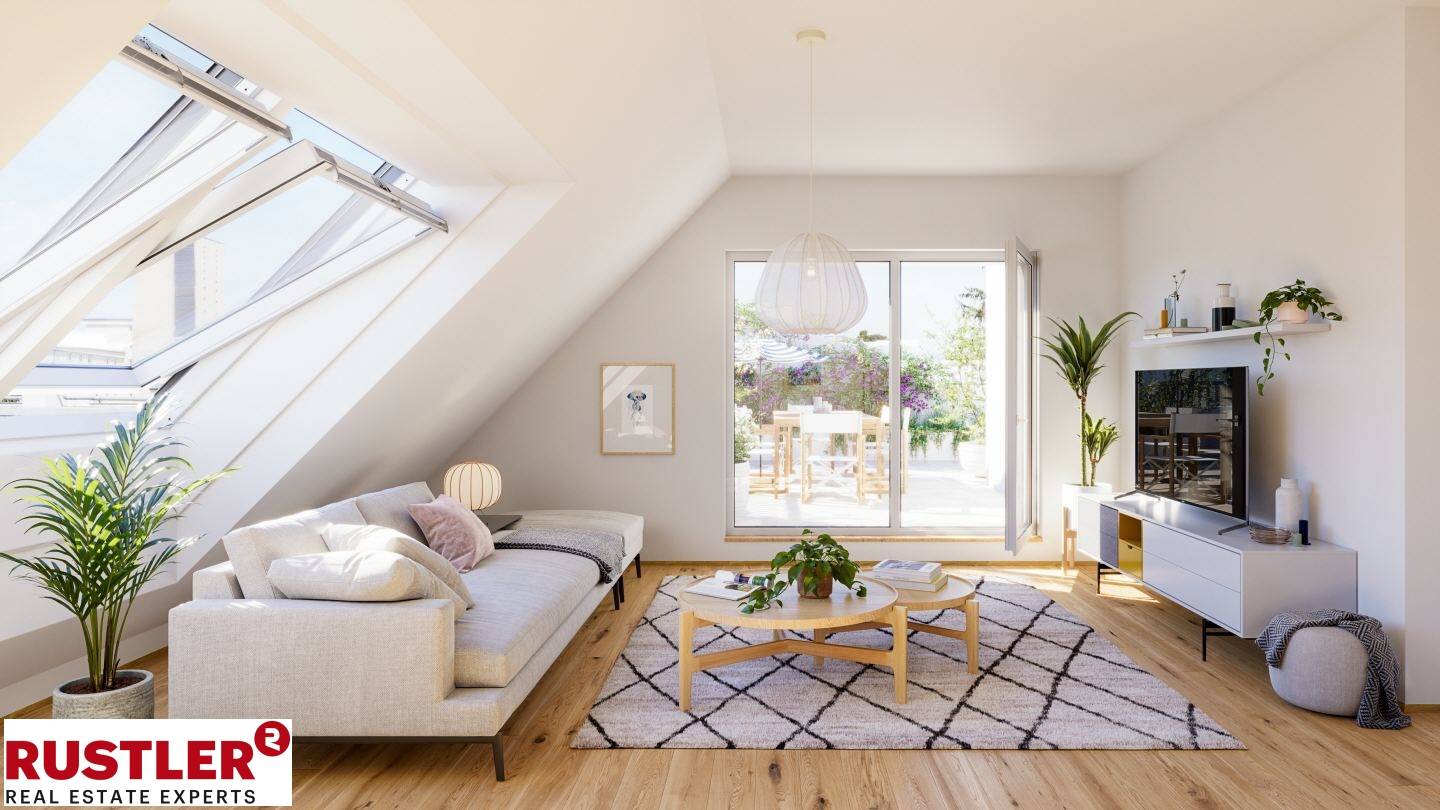 Erstbezug Dachgeschosswohnung mit sonniger Loggia