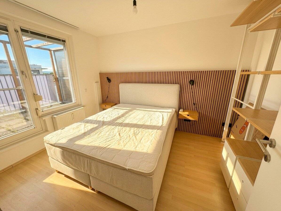 17 m² Westterrasse + Klima | Sonnige 2-Zimmer-Wohnung im 6. Liftstock