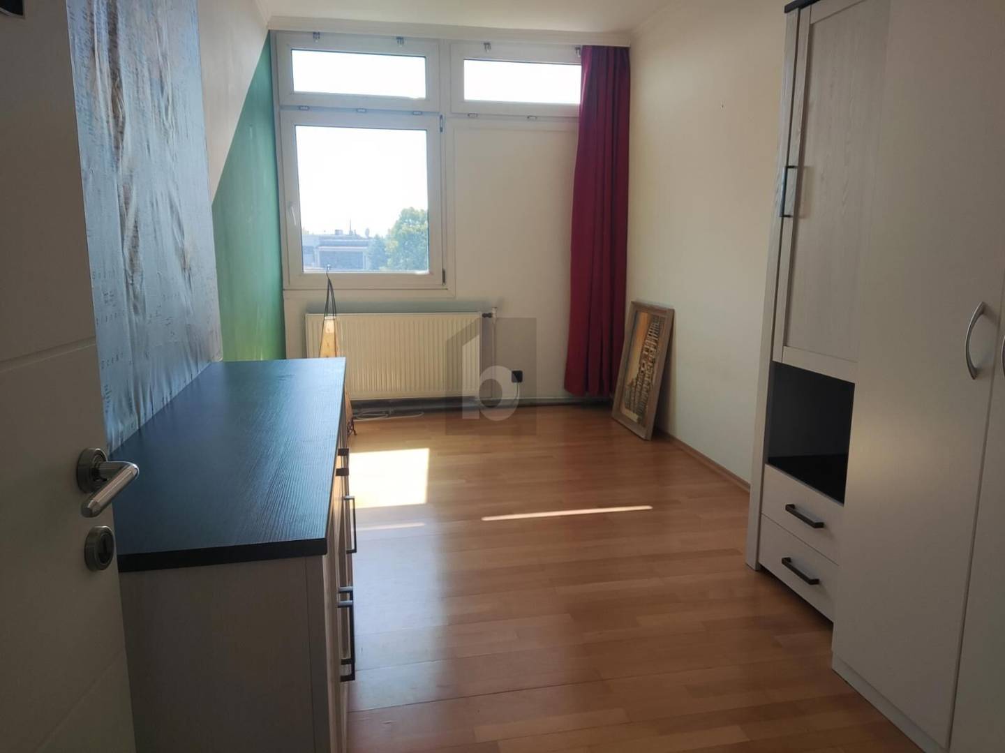 Bright apartment with loggia and distant view