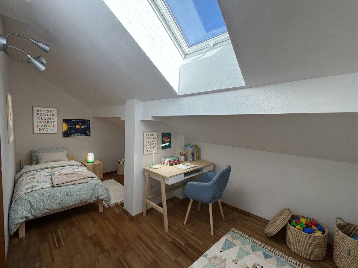 *3-Zimmer DG-Wohnung mit Balkon und Küche in Bad Waltersdorf - Nähe Ortszentrum*