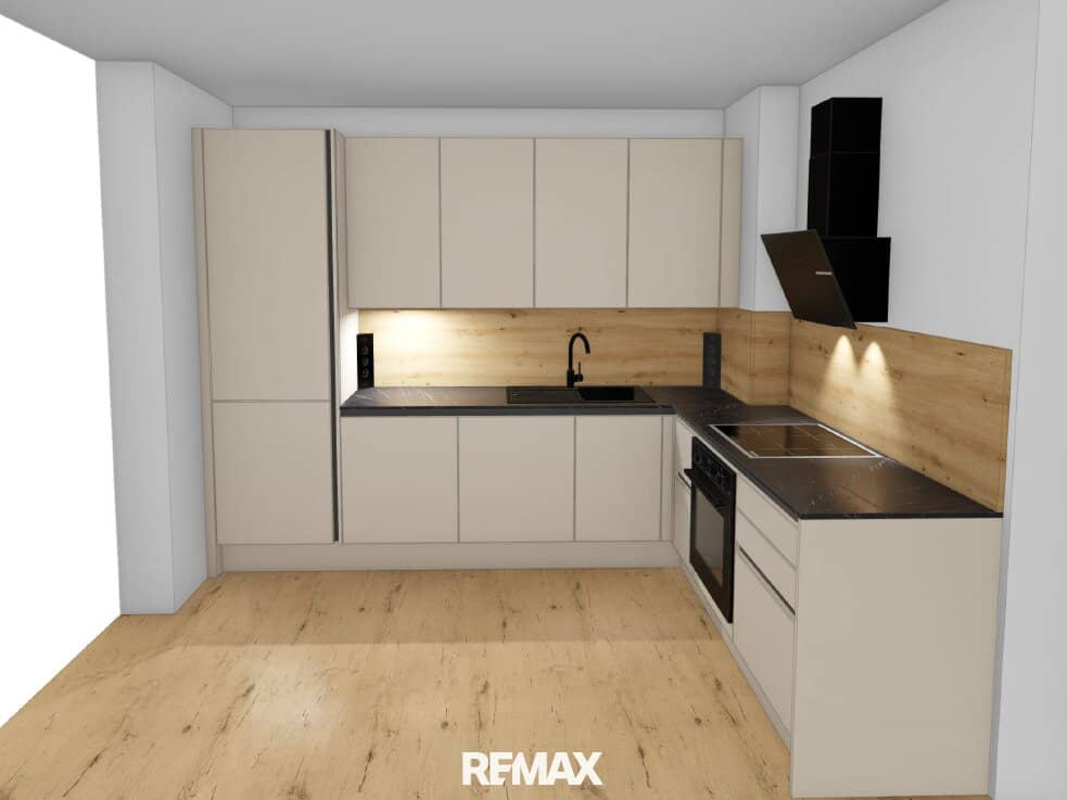 First occupancy next to Alte Donau and U1 Kagran! High-quality 2-room apartment with balcony