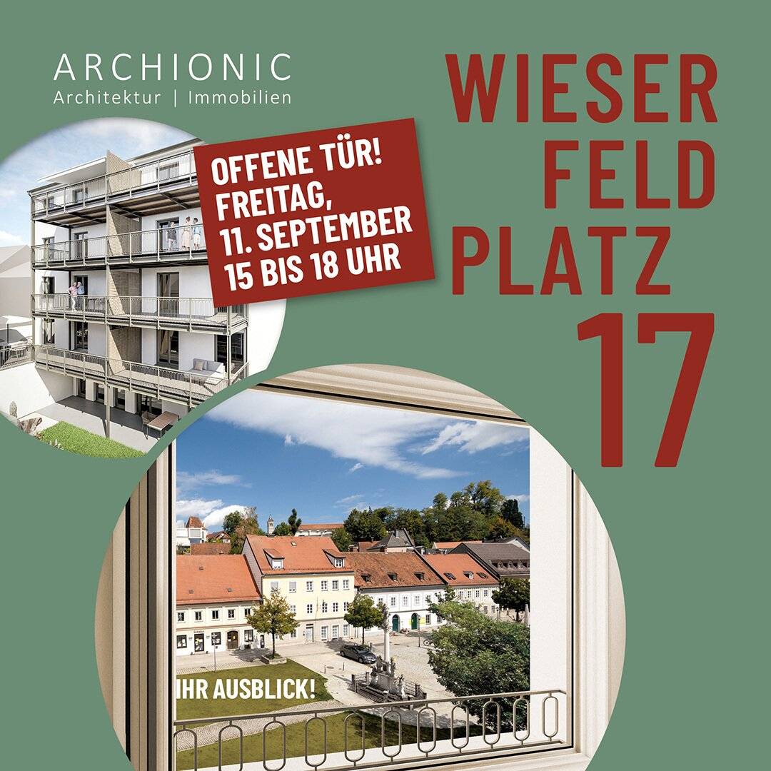 Your new PENTHOUSE at Wieserfeldplatz - Open house on Friday 11.9.2026 from 15:00