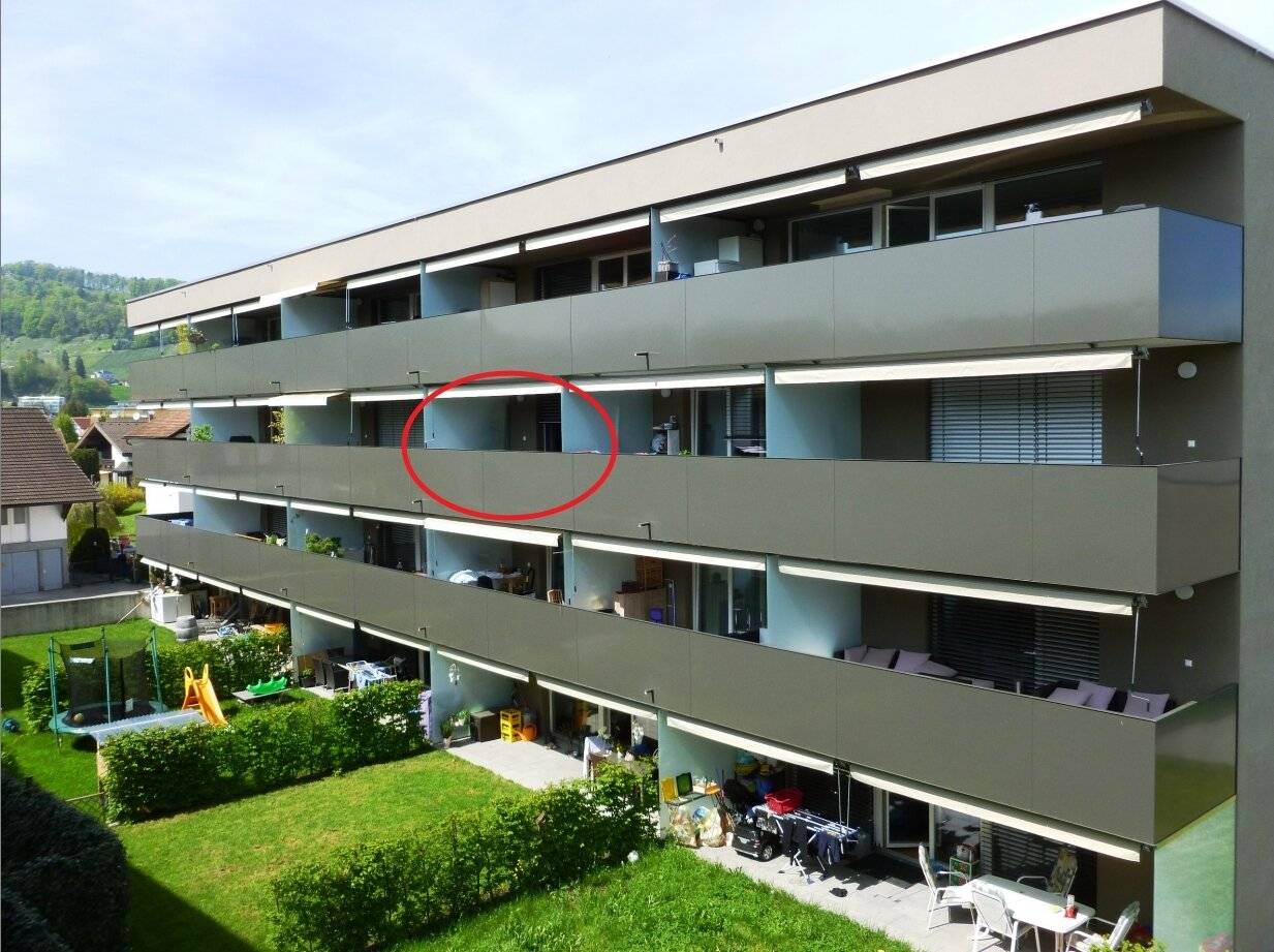 Charming and modern 2-room terrace apartment in Lustenau for rent