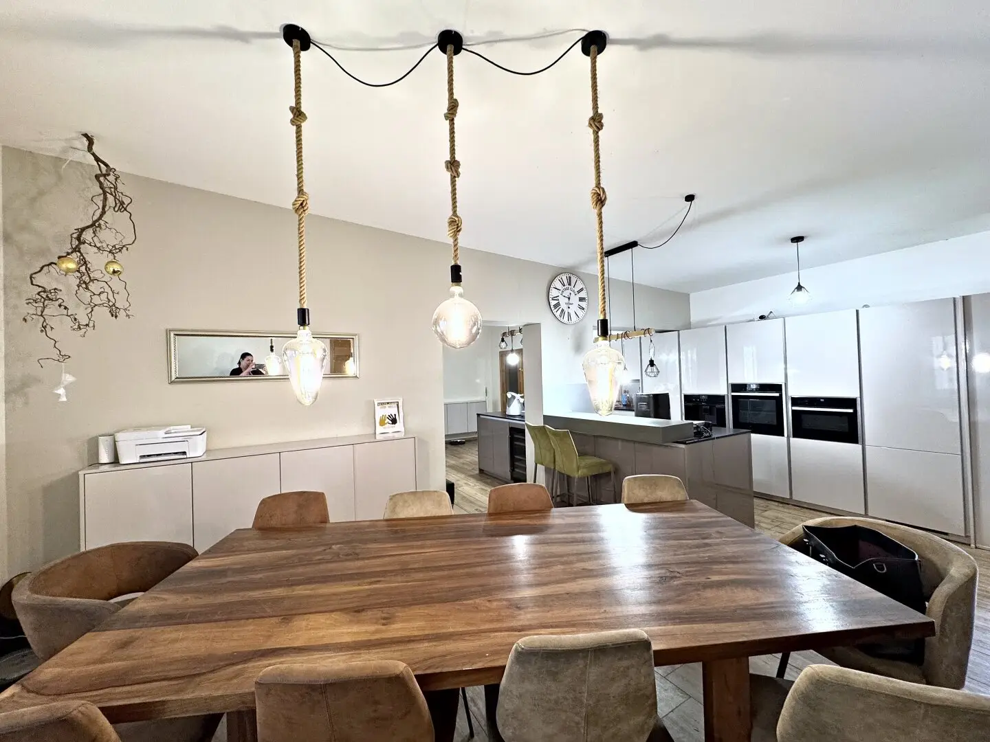 Modern bungalow with 2 residential units, outdoor kitchen & 4 carports