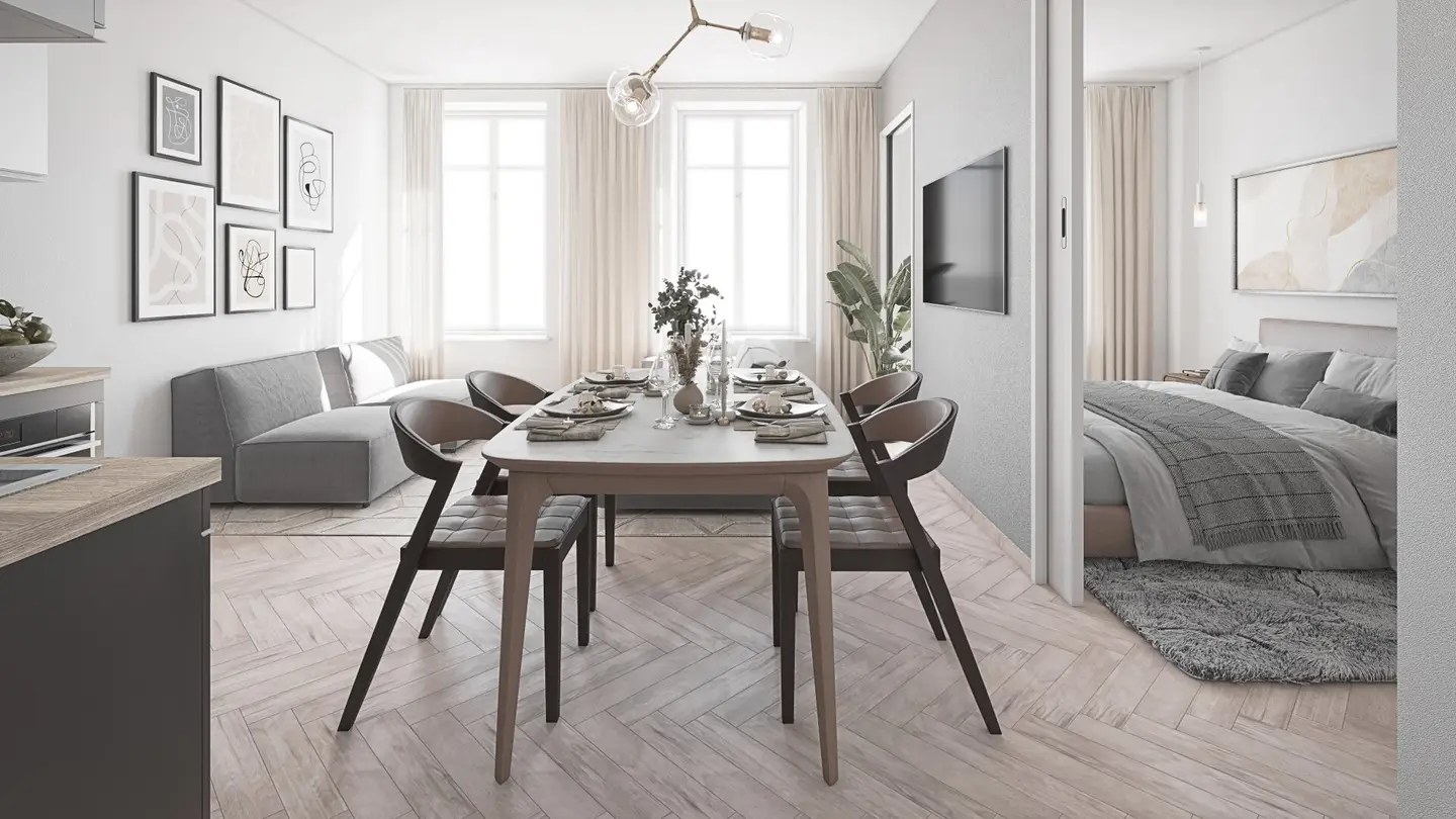 Compact 1.5-room apartment with spacious living area in the 18th district, near Währinger Park