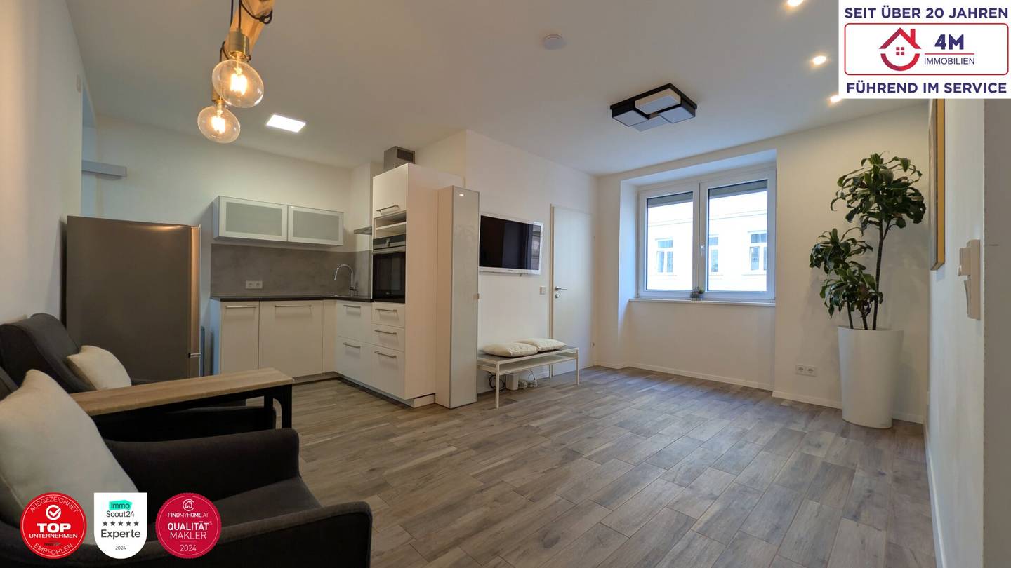 Kernsaniert &amp; durchdacht – kompakte 2-Zimmer-Wohnung mit Fußbodenheizung