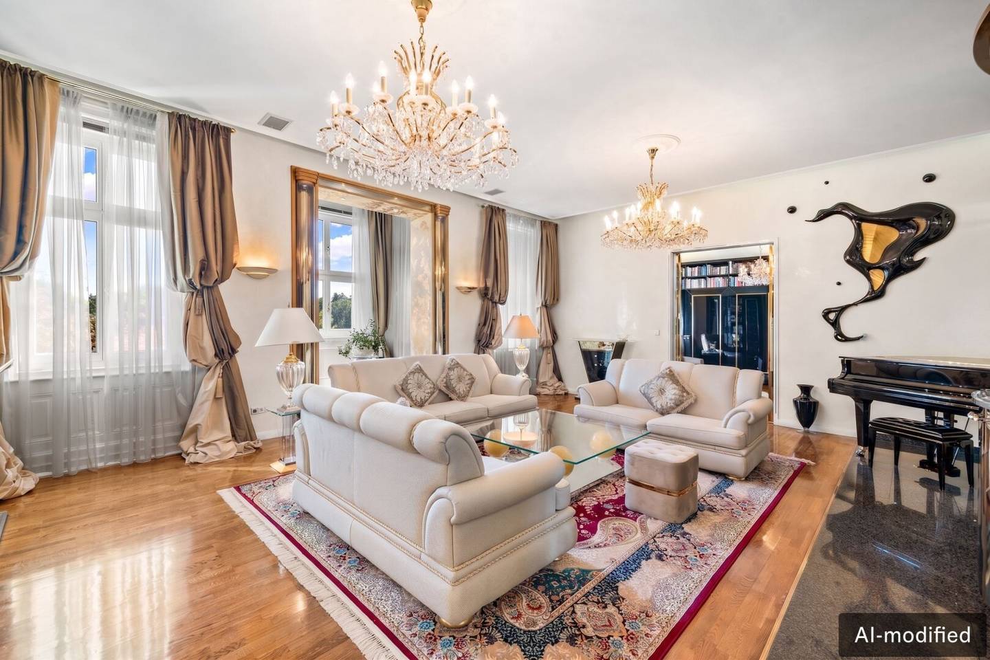 Unique View of the Belvedere: Representative and Spacious Period Apartment