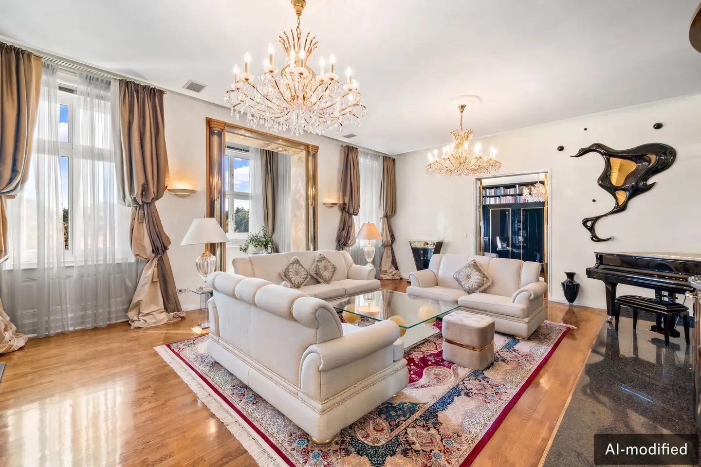 Unique View of the Belvedere: Representative and Spacious Period Apartment