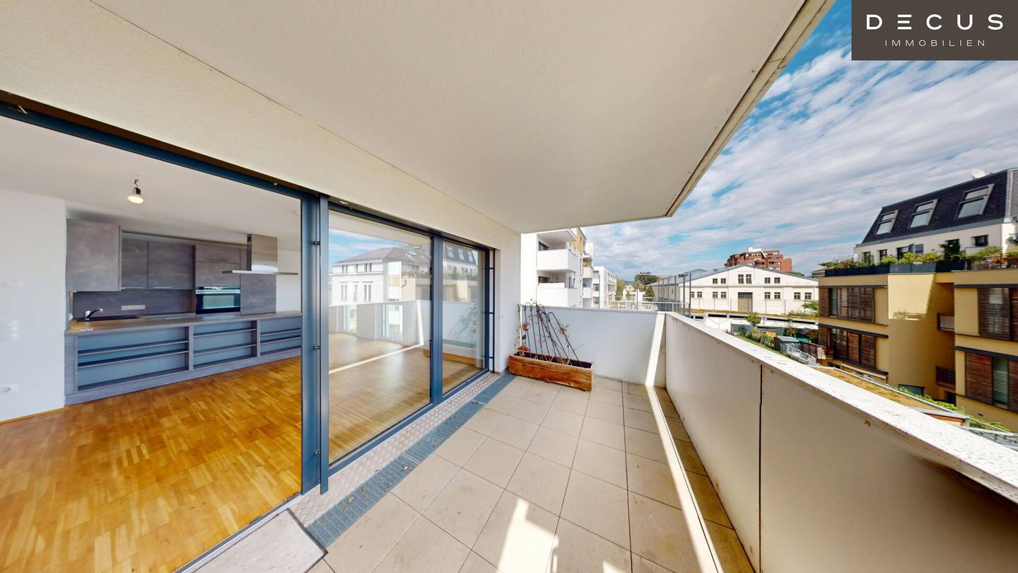 Like-new 3-room apartment with balcony, underfloor heating &amp; fitted kitchen in 1140 Wien