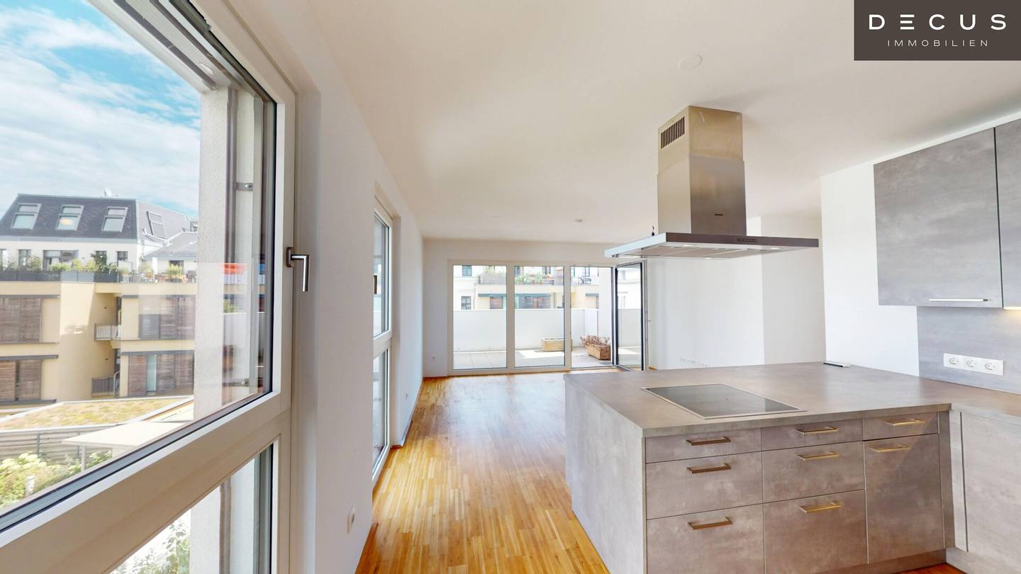 Like-new 3-room apartment with balcony, underfloor heating &amp; fitted kitchen in 1140 Wien