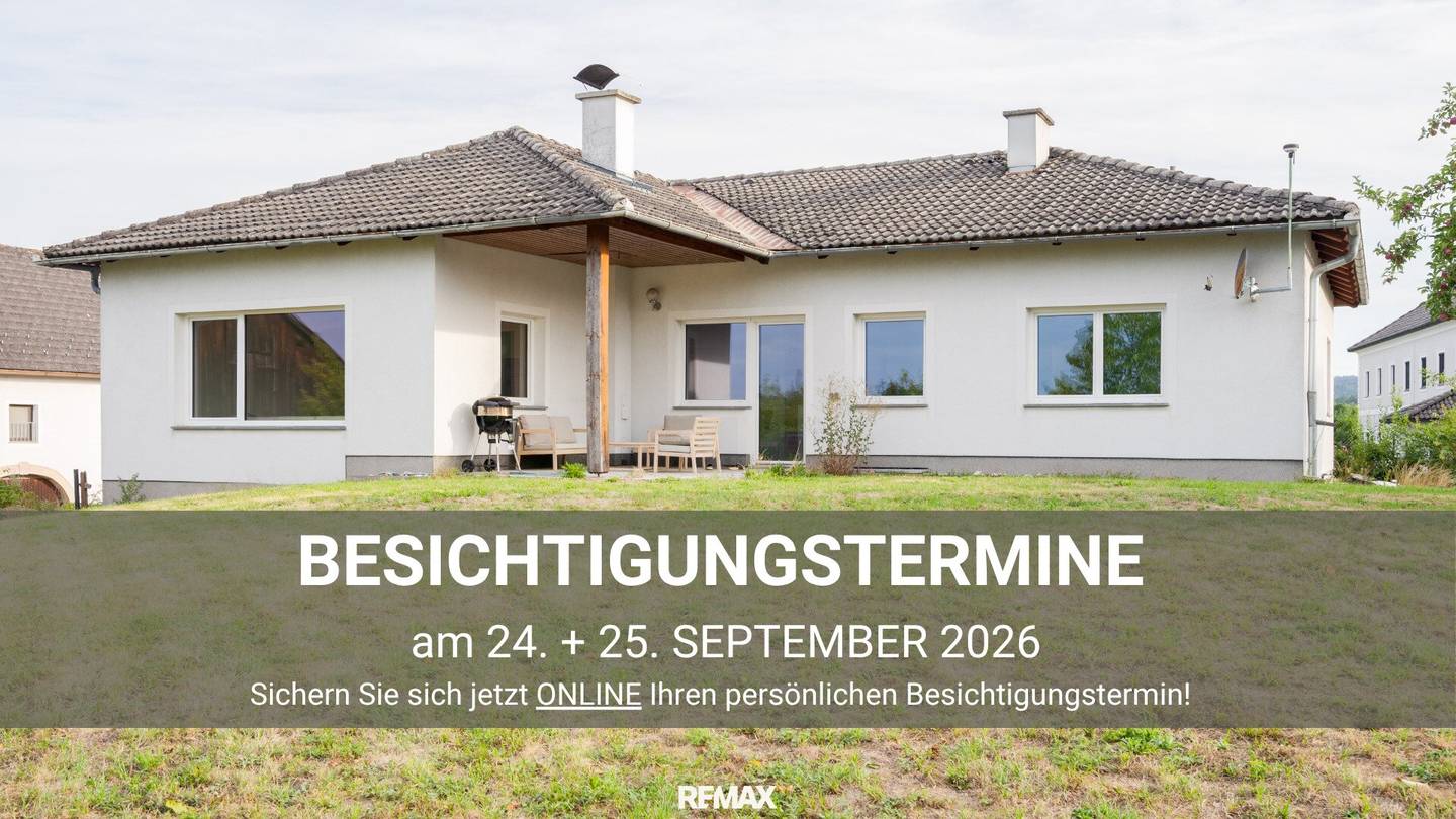 Bungalow in Pregarten – modernly renovated, cozy living with distant view