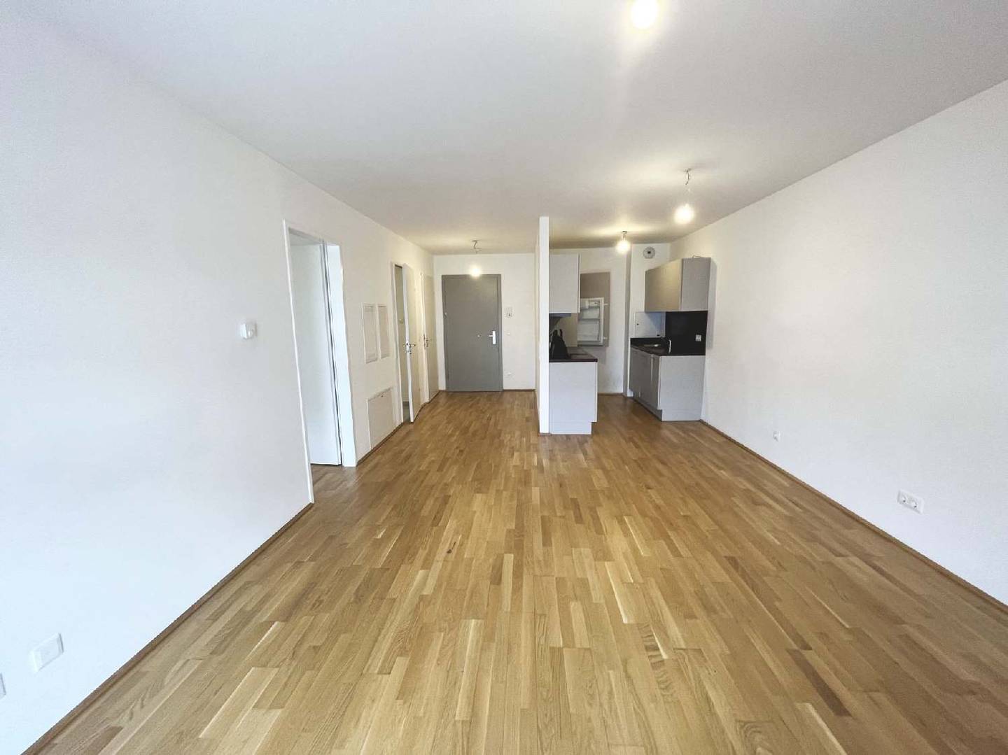 Modern apartment with balcony and ceiling cooling