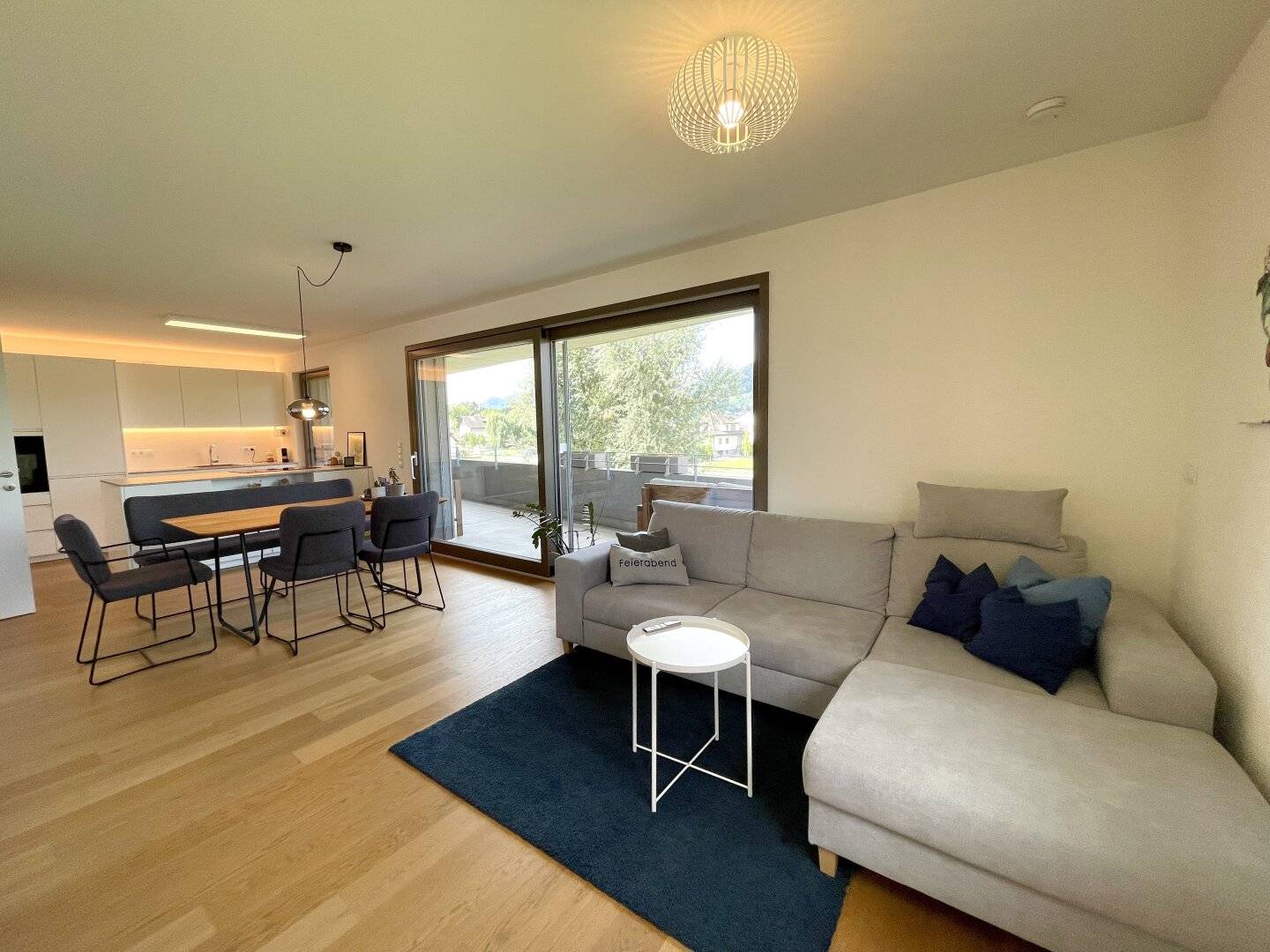 Spacious living feeling meets modern elegance