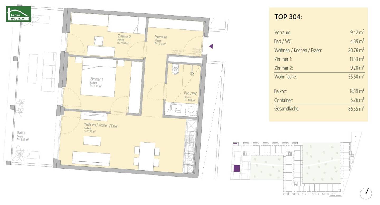 Innovation meets living comfort - Well laid out 3-room apartment with balcony in the Smart City Graz