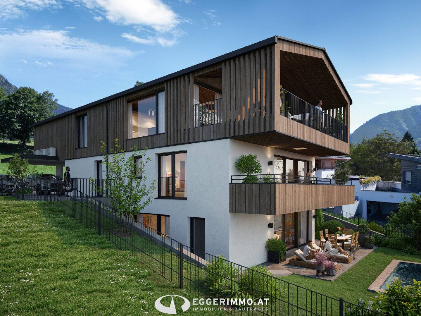 Exclusive new-build penthouse apartment with spacious terrace and special living comfort in Maishofen