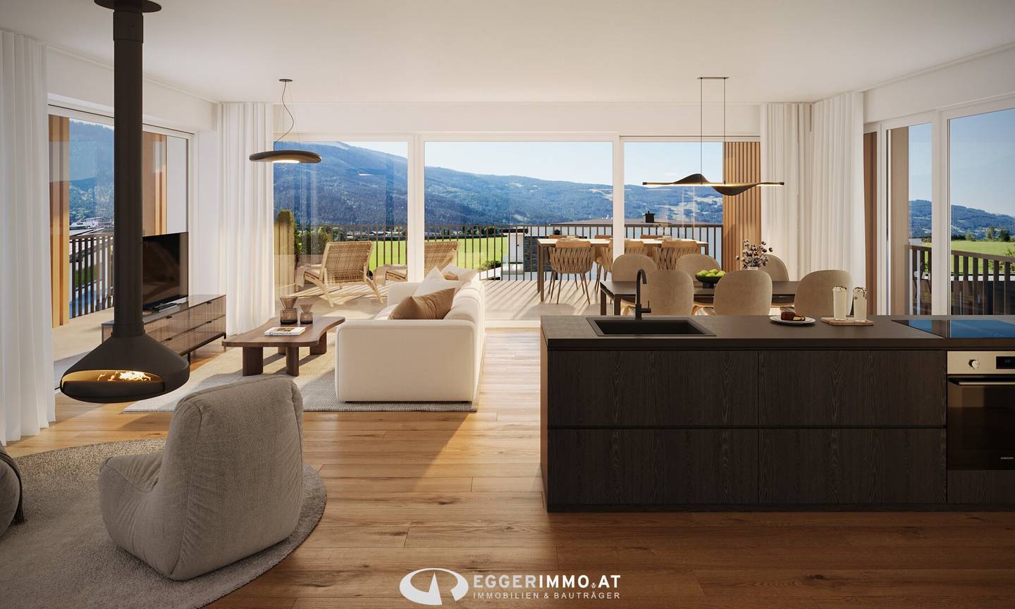 Exclusive new-build penthouse apartment with spacious terrace and special living comfort in Maishofen