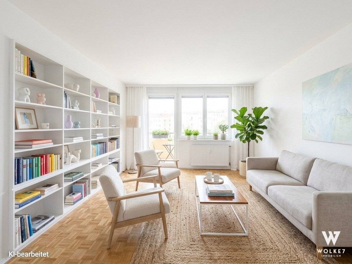 Sonnige 3-Zimmer-Wohnung mit Loggia und Parkblick inkl. Lift und Kellerabteil