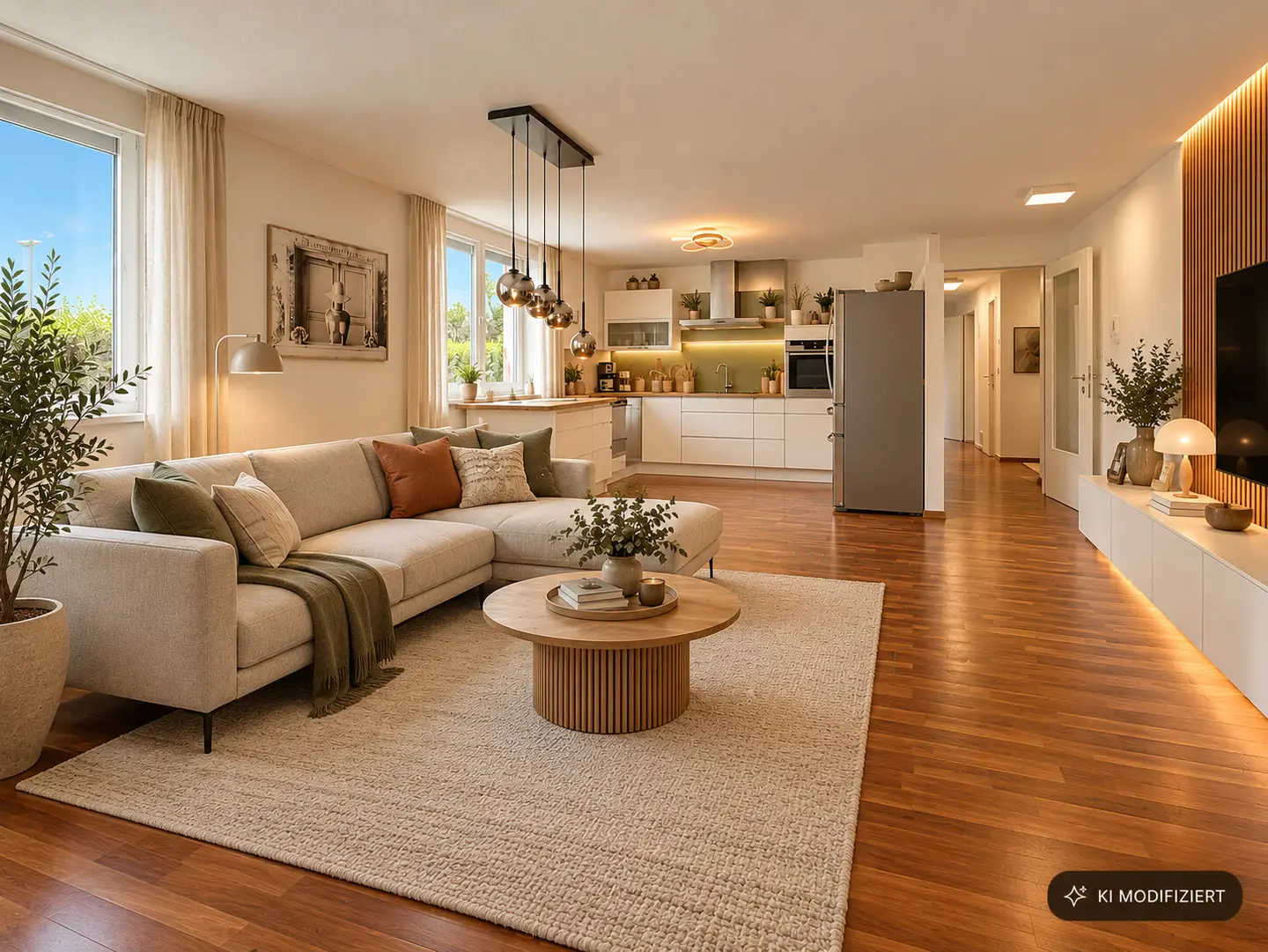 Lichtdurchflutete Erdgeschosswohnung mit Privatgarten und Tiefgaragenplätzen inklusive
