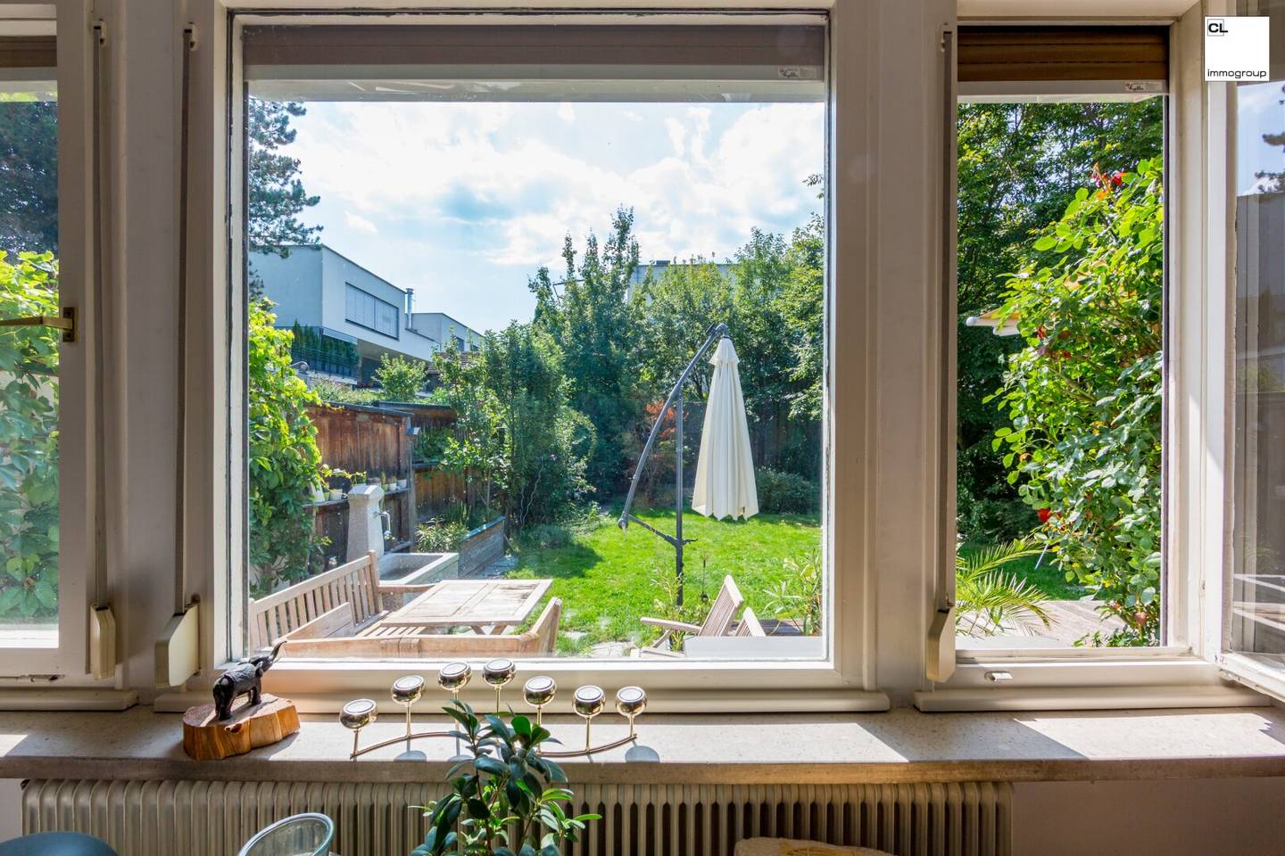 Stylish semi-detached house with garden idyll in Leopoldskron