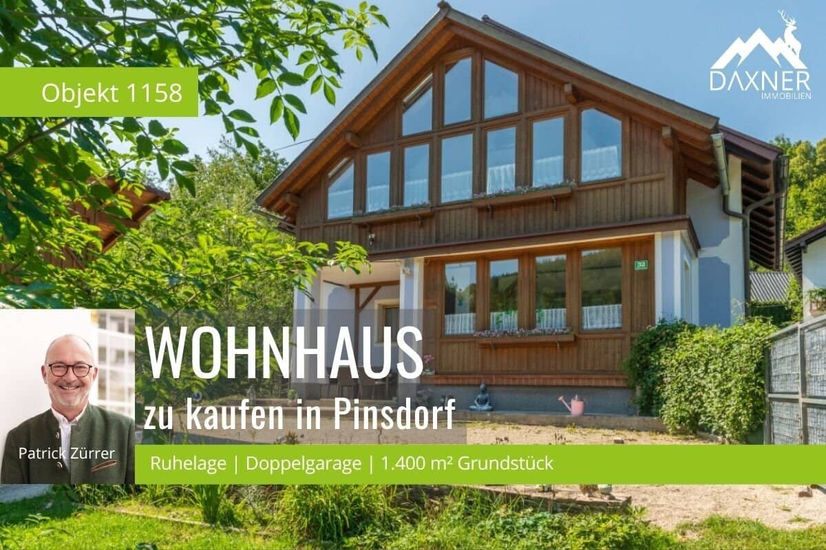 Residential house with large plot in quiet, sunny location in Pinsdorf