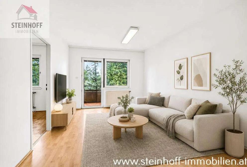Helle Wohnung mit großer Garage und Loggia