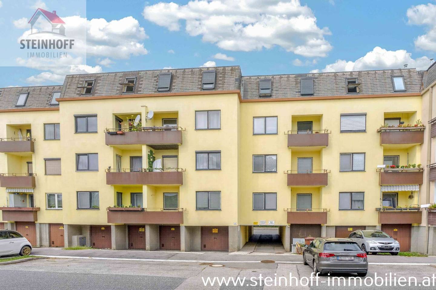 Helle Wohnung mit großer Garage und Loggia