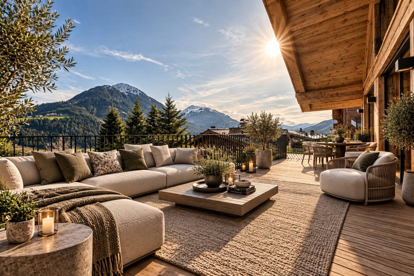 Dachgeschosswohnung mit Hahnenkammblick und Sauna