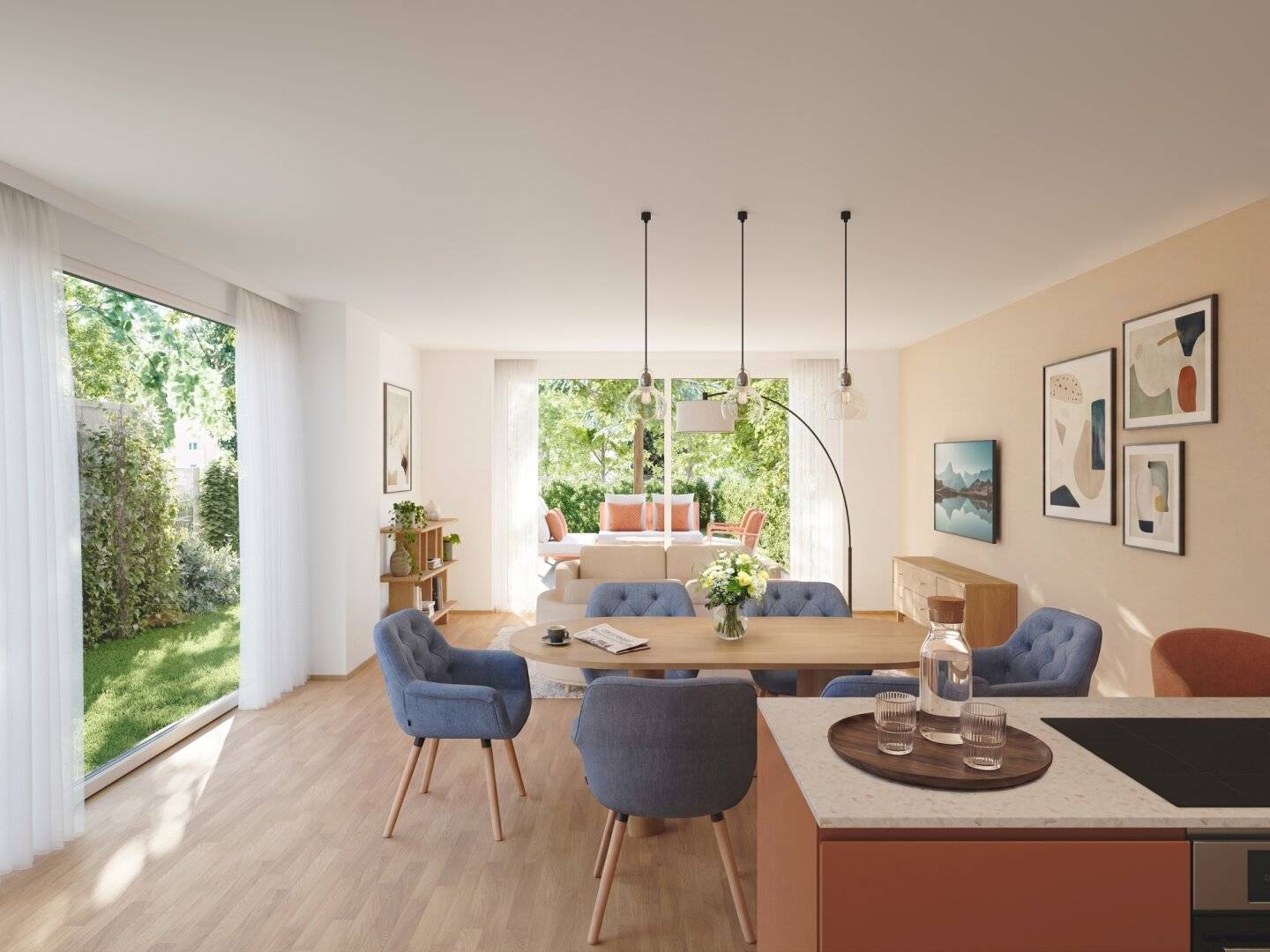 BOSCH20 – Wohnen mit Gartenblick – Freiraum direkt vor jedem Zimmer