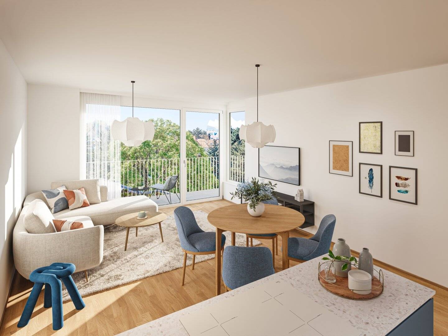 BOSCH20 – helle 4-Zimmer-Wohnung mit Balkon und ruhigen Hofzimmern