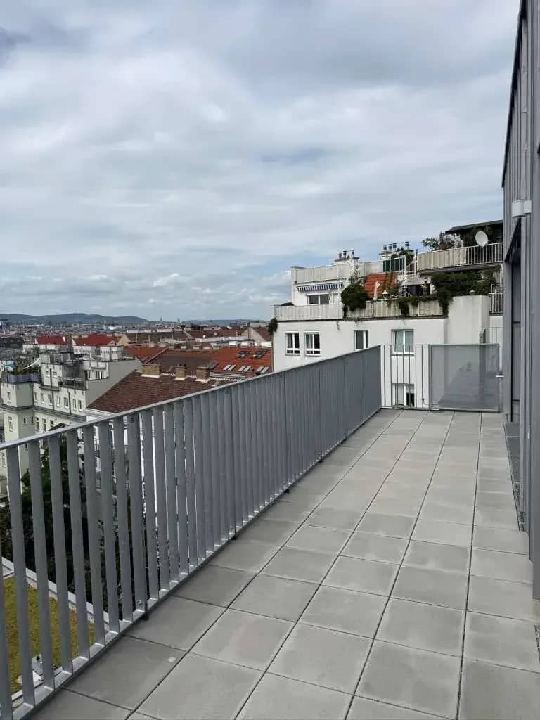 Blick über Wien auf der Wiedner Hauptstraße