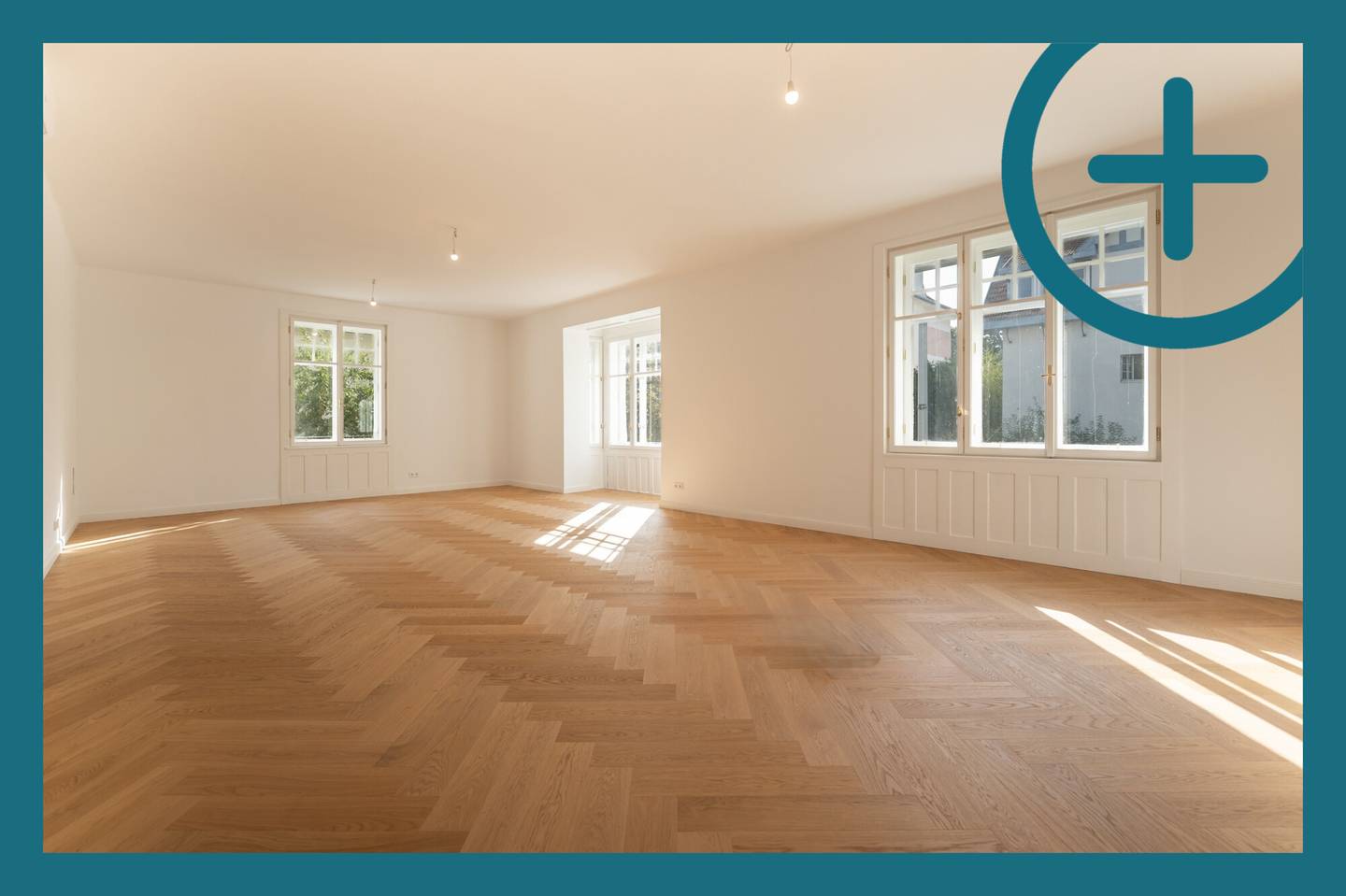 First occupancy Wohnung in villa style with balcony