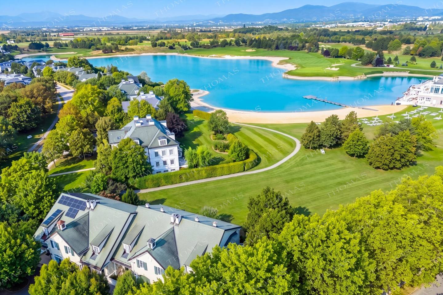2-room garden apartment with direct lake access in FONTANA residential park