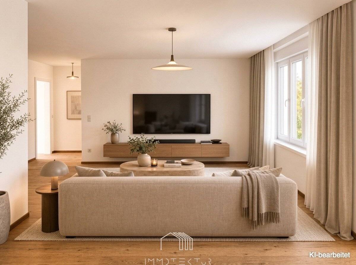 Near Lustbühel: Sunny 3-room apartment with loggia, balcony and garage