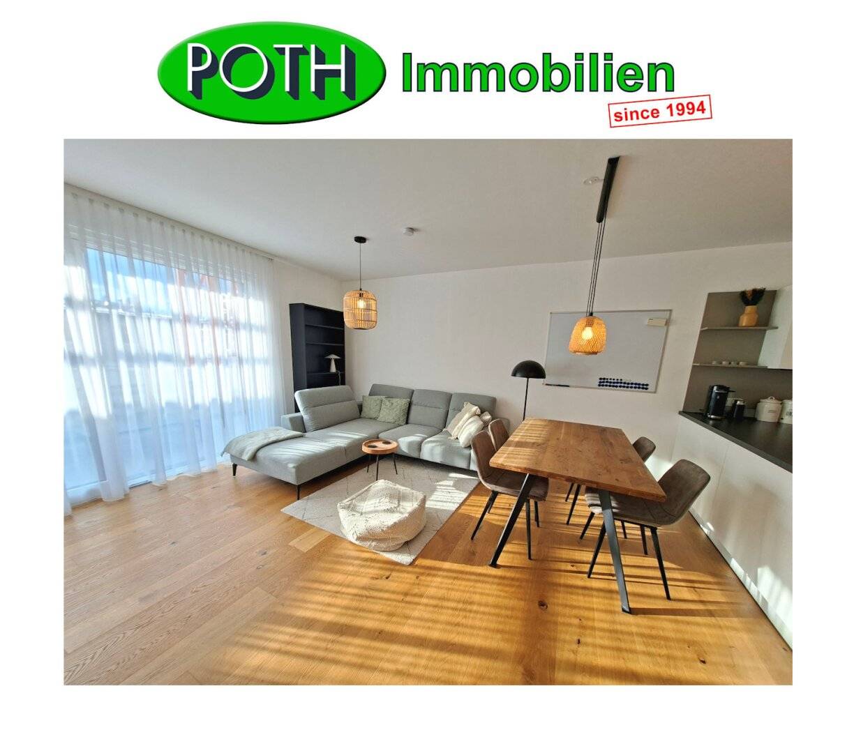quietly located, 2 room new build apartment with terrace and loggia near Kagraner Platz