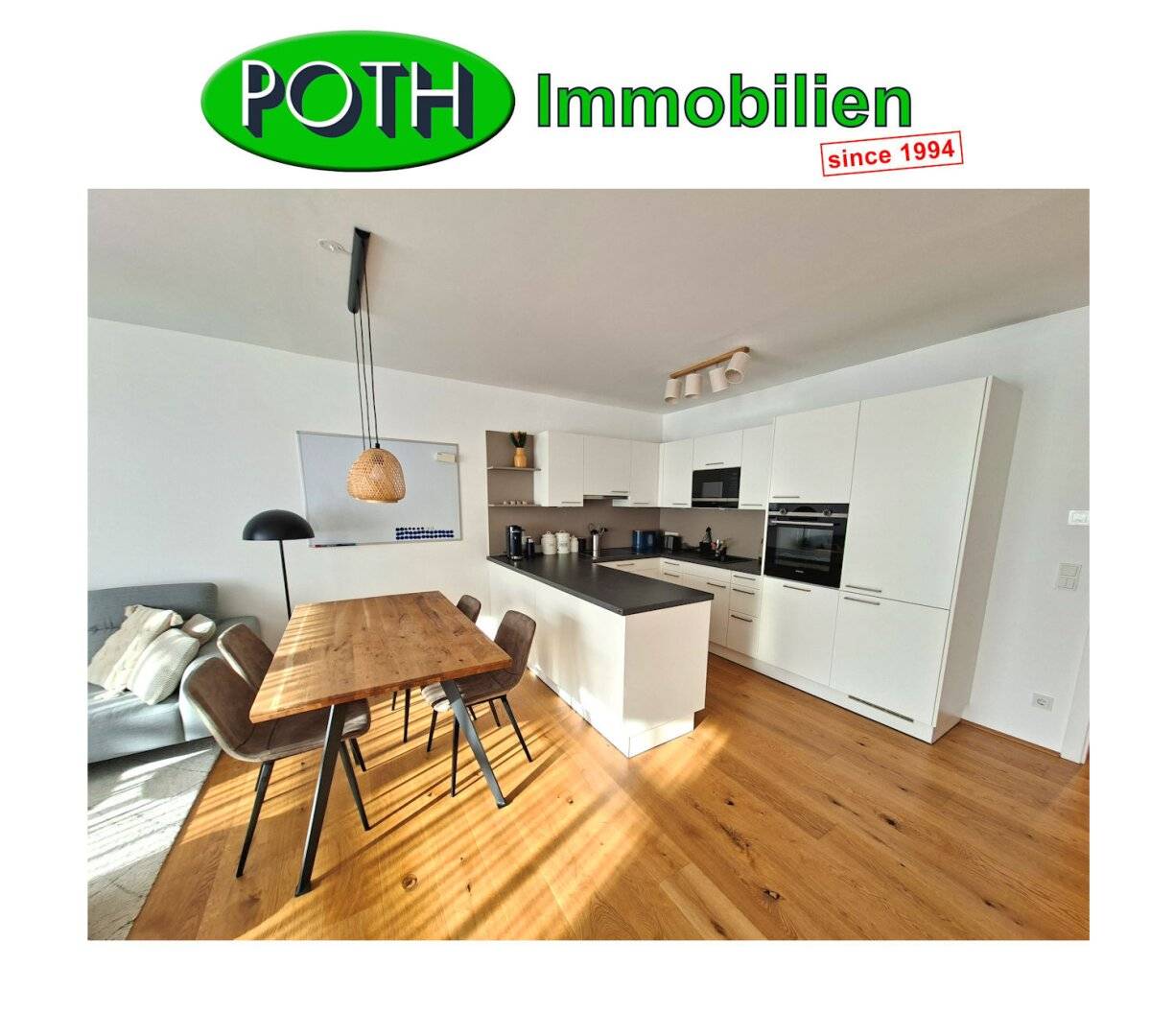 quietly located, 2 room new build apartment with terrace and loggia near Kagraner Platz