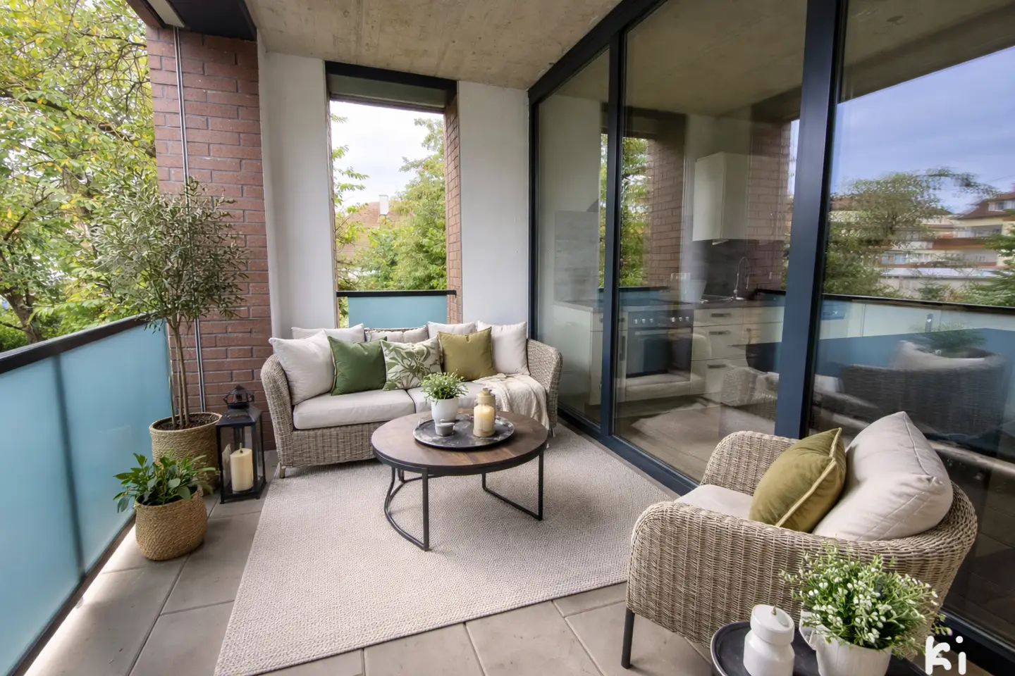 Top floor apartment new build with distant view and loggia