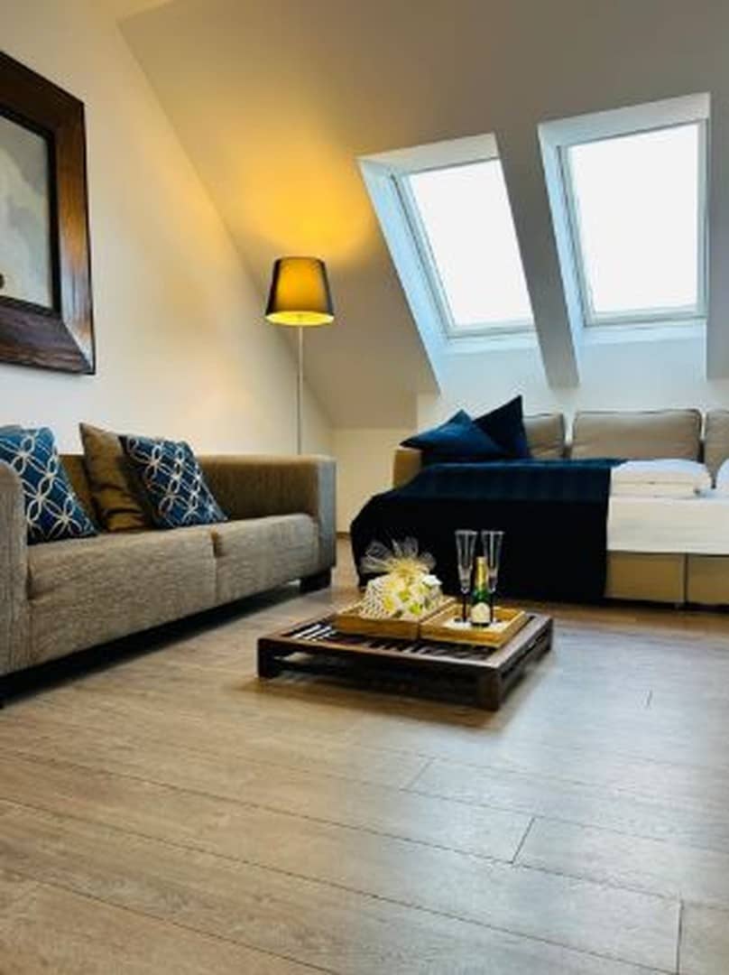 Lichtdurchflutete Dachgeschosswohnung mit Dachterrasse und Grünblick