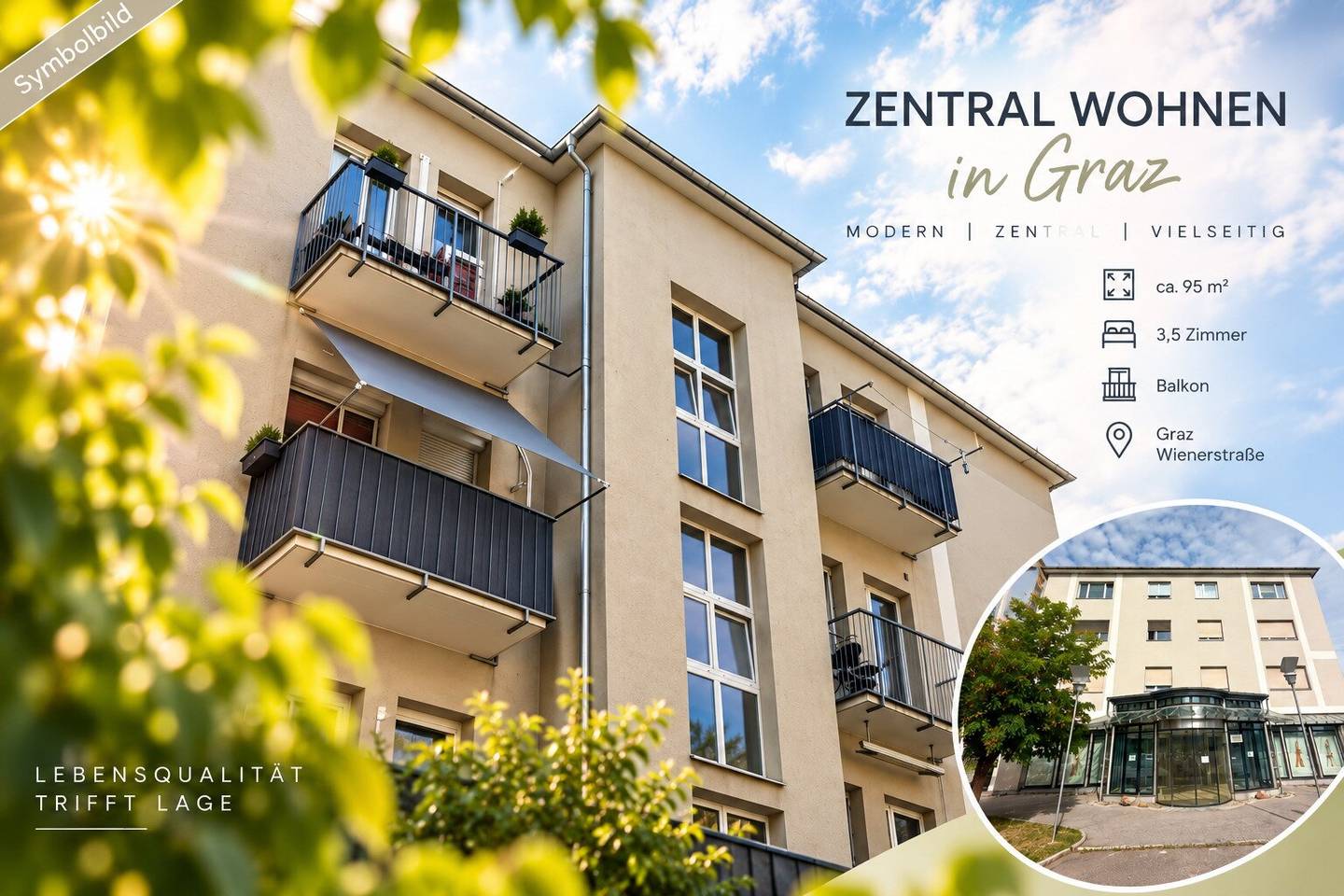 Spacious apartment with balcony - arrange an appointment quickly - perfect for private use or also for investors