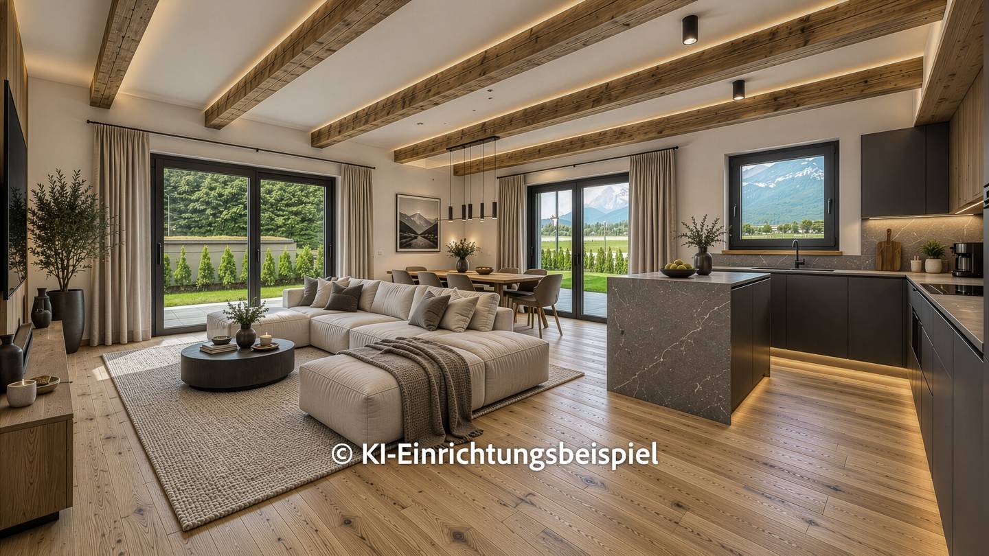 Ground floor apartment with private garden and panoramic view