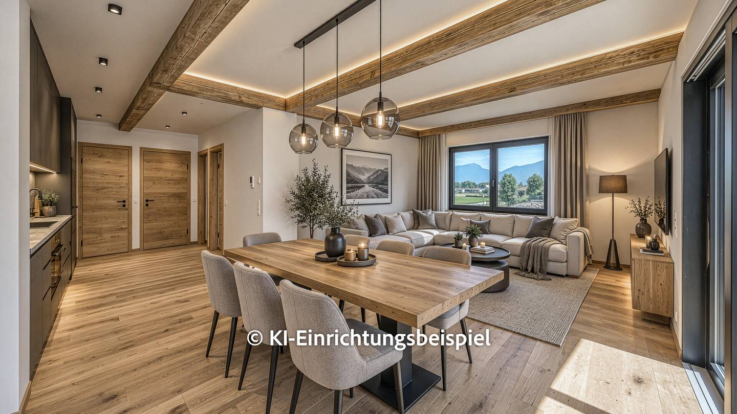 Bright Wohnung with panoramic mountain view and terrace