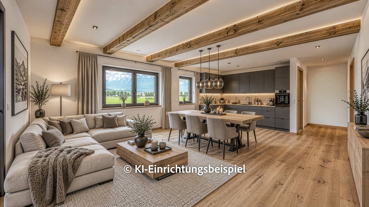 Exclusive apartment with panoramic mountain view and terrace