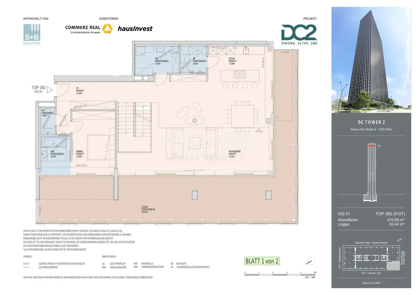 AT THE TOP OF VIENNA – An Exceptional DANUBE Penthouse - Level 51