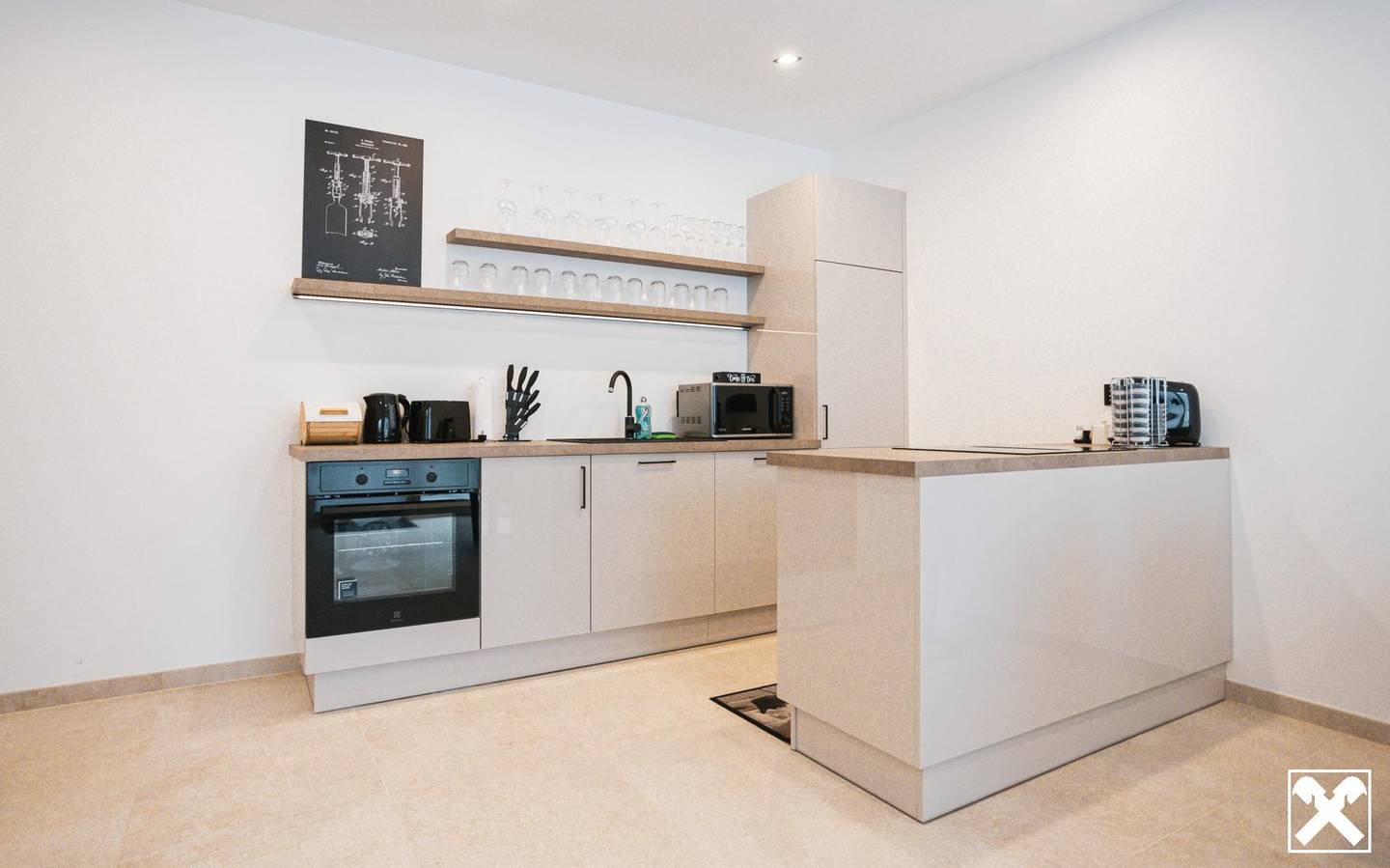 Wohnung in historic cellar quarter with large balcony