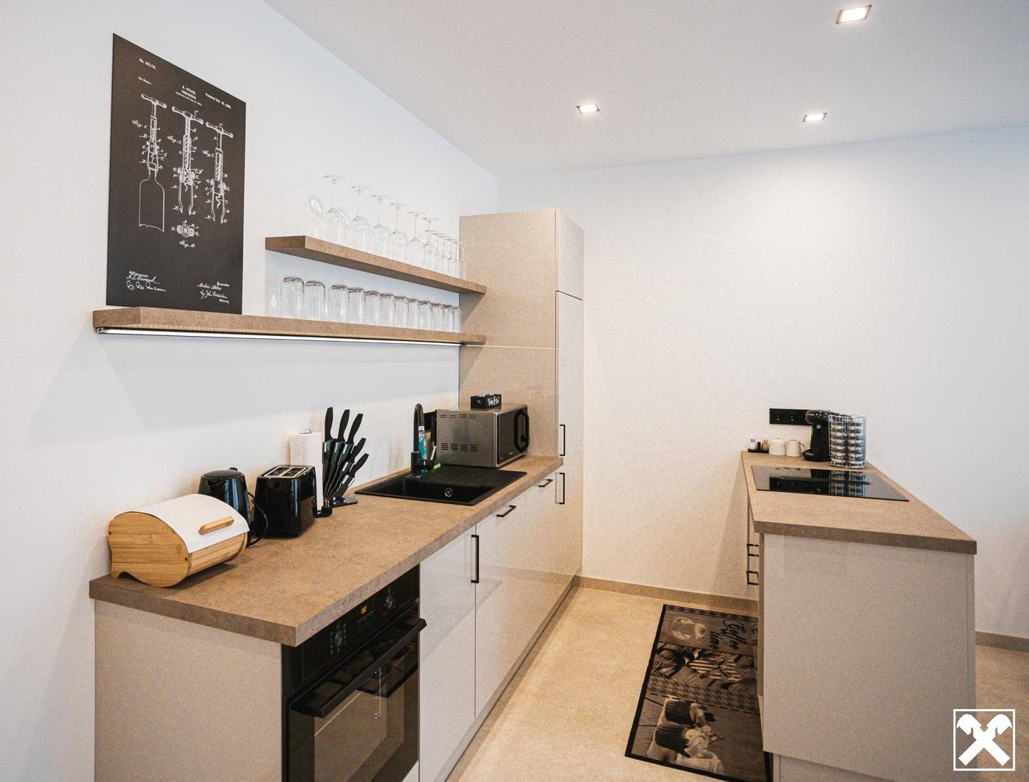 Wohnung in historic cellar quarter with large balcony